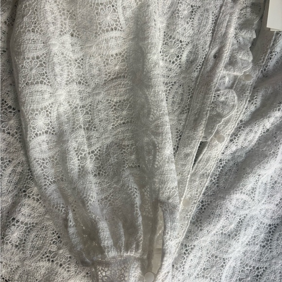 Sezane Ecru Lace Blouse  + Sezane Line Bag - Picture 5 of 8